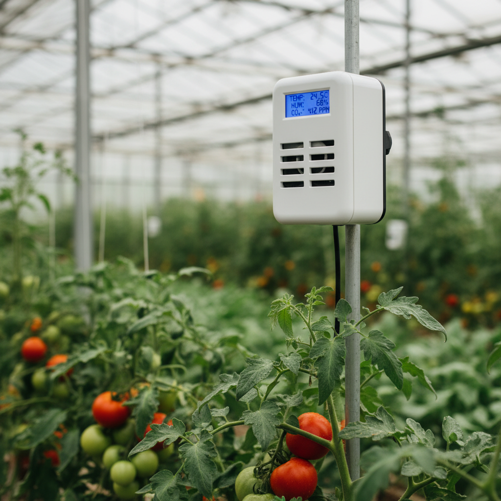 Sensor en un invernadero
